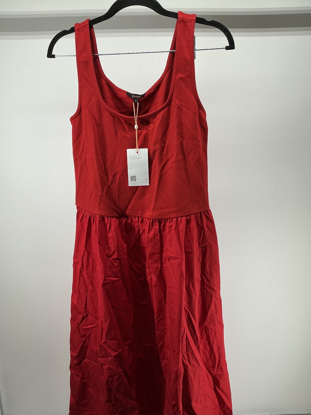 Cotton Mixed Media Tank Dress
